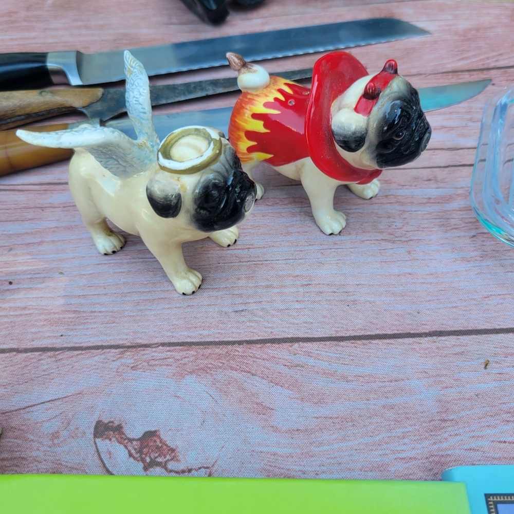 Pug Salt and Pepper Shakers